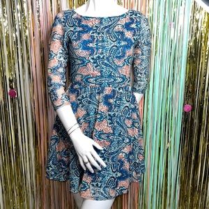 F21 Multicolor Skater Dress